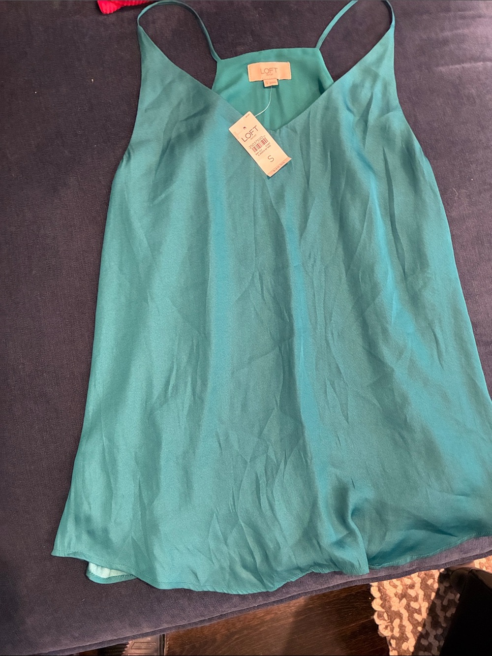 LOFT Teal V-Neck Camisole Tank